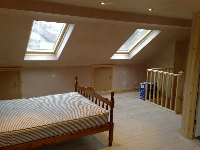 Internal photo of a loft conversion