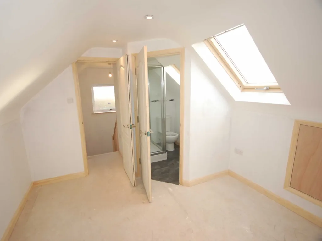 A recently completed loft conversion