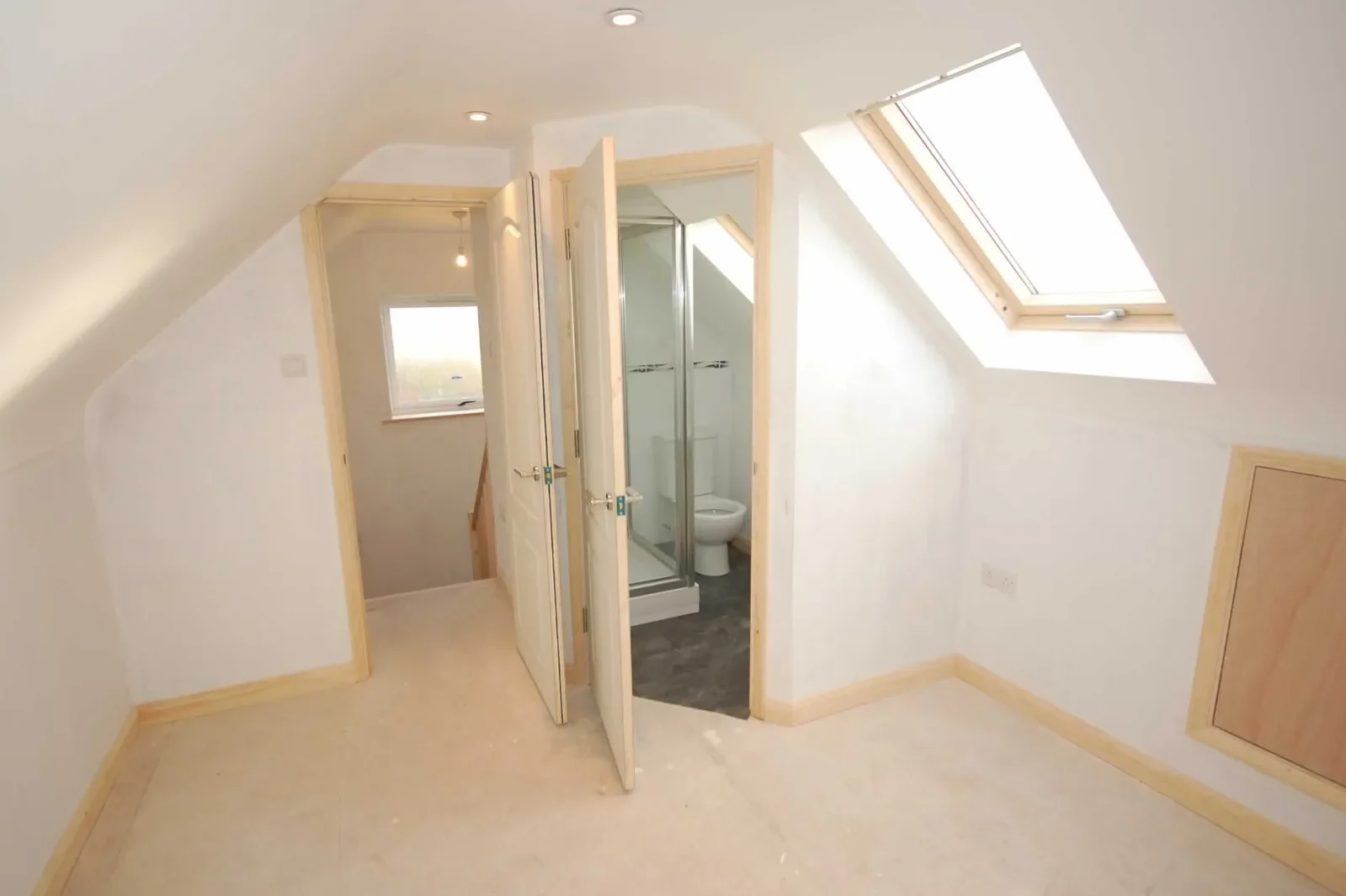 A recently completed loft conversion